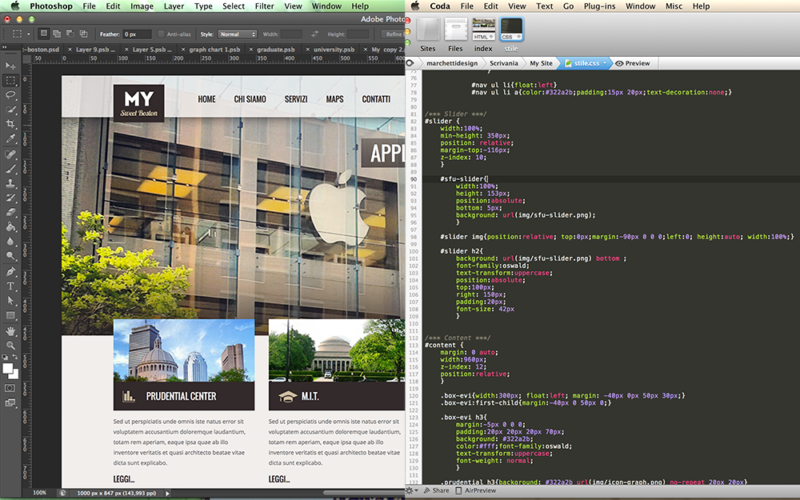 Come costruire un sito Web: da Photoshop al codice Html5 e Css3