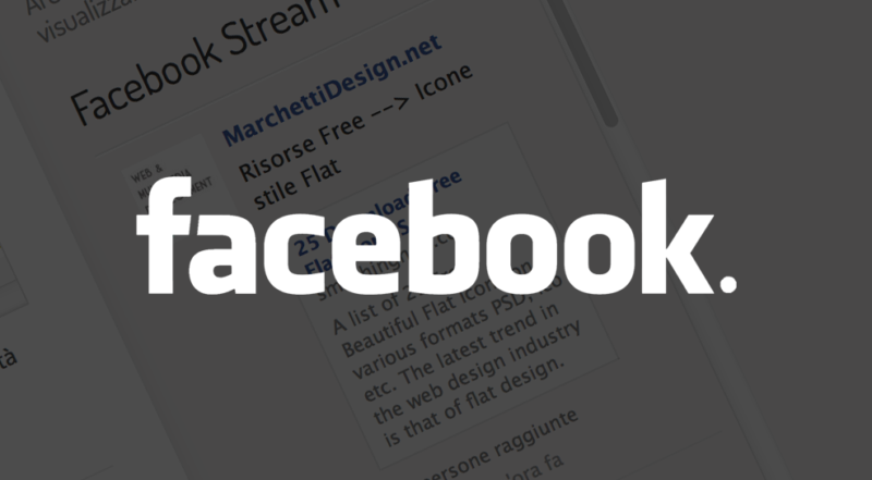 Inserire lo stream di Facebook in un sito web con stile