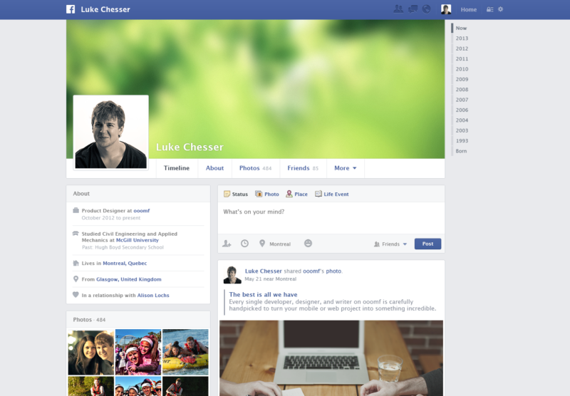 Template Psd di siti popolari come Facebook, Apple, Rdio in Free Download